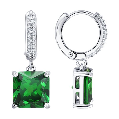 Серьги SOKOLOV - Серебро 925, Фианит (арт. 94027612-91)