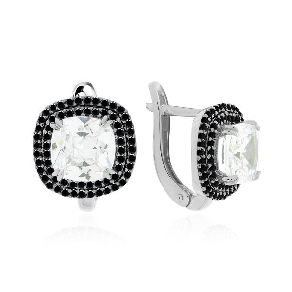 Серьги KRASNOE - Серебро 925, Синтетический ситалл , Фианит (арт. 2348201562л-11)