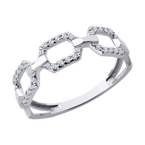 Кольцо SOKOLOV - Золото 585, Фианит (арт. 019492-3)