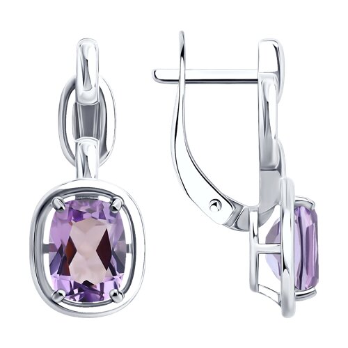Серьги SOKOLOV - Серебро 925, Аметист (арт. 92025382)