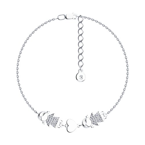 Браслет SOKOLOV - Серебро 925, Фианит (арт. 94050753)