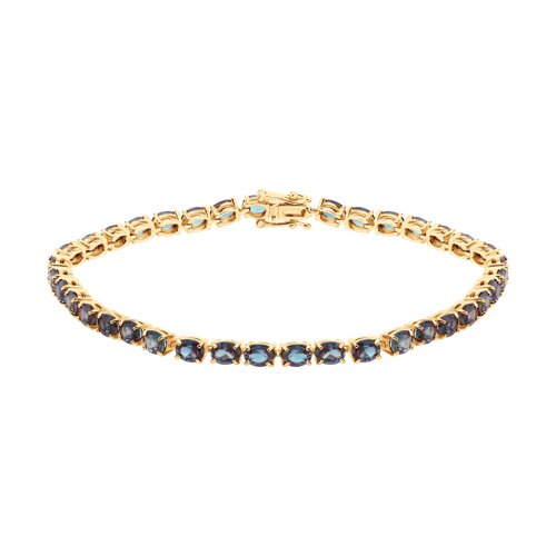 Браслет SOKOLOV - Золото 585, Синтетический александрит (арт. 750590)