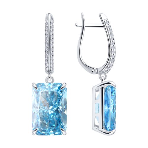 Серьги SOKOLOV - Серебро 925, Фианит (арт. 94027348)