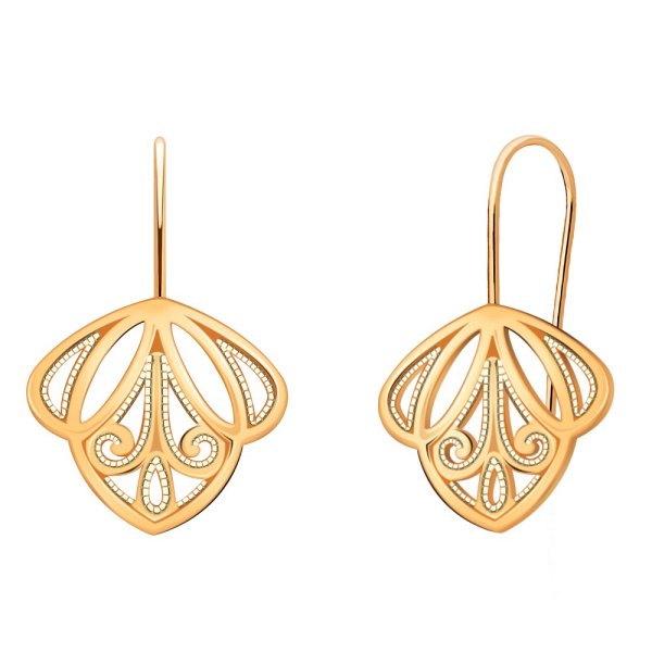 Серьги Атолл - Золото 585 (арт. 20683)