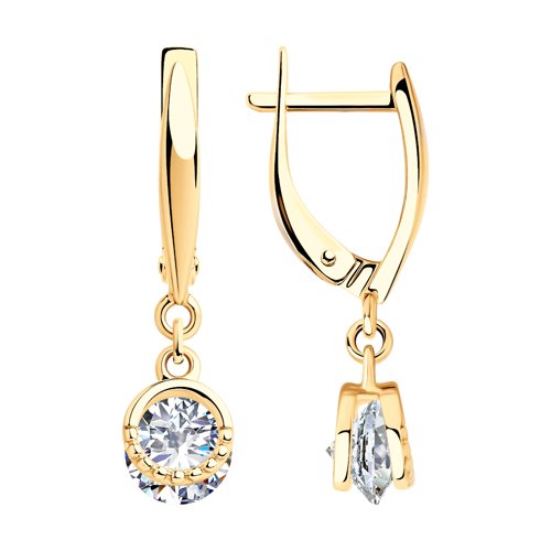 Серьги SOKOLOV - Серебро 925, Фианит (арт. 93021049)