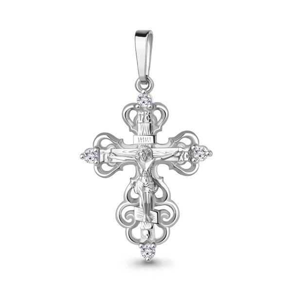 Подвеска Аквамарин - Серебро 925, Фианит (арт. 22349А.5)