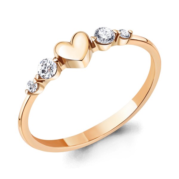 Кольцо Аквамарин - Золото 375, Фианит (арт. 67448.8)