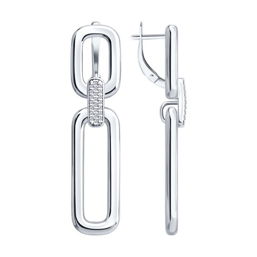 Серьги SOKOLOV - Серебро 925, Фианит (арт. 94027128)