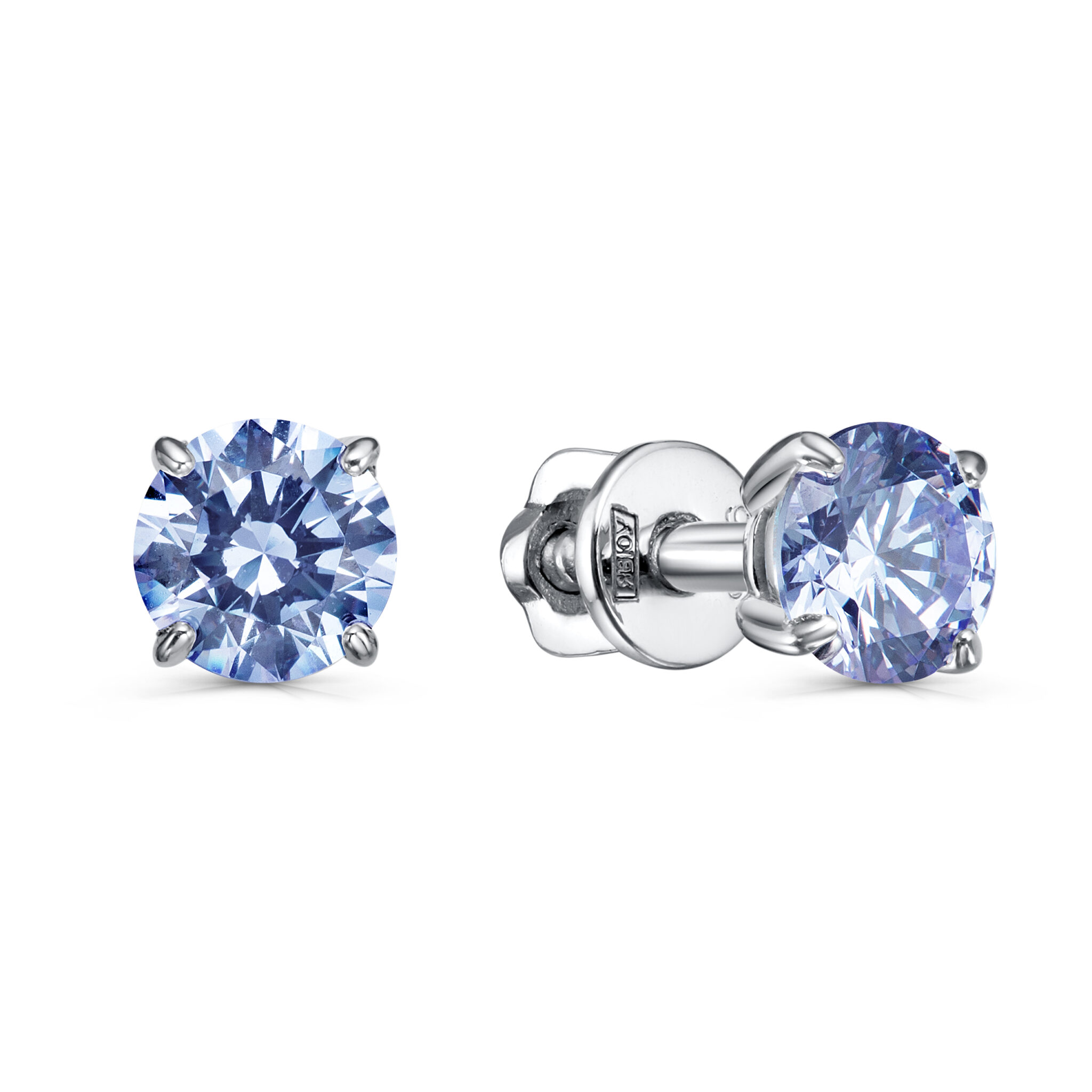 Серьги Кабаровских - Серебро 925, Фианит (арт. 2-171-30100)
