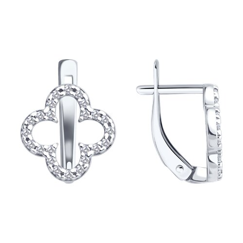 Серьги SOKOLOV - Серебро 925, Фианит (арт. 94027122)