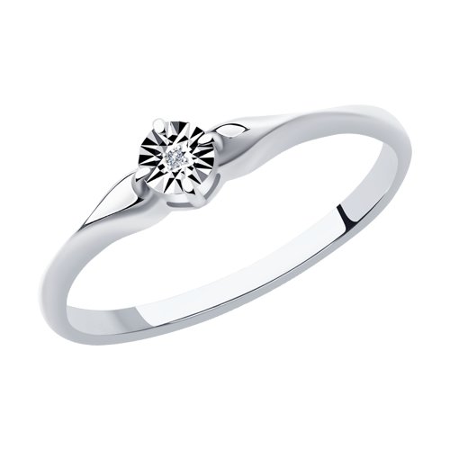 Кольцо SOKOLOV - Серебро 925, Бриллиант (арт. 87010048)