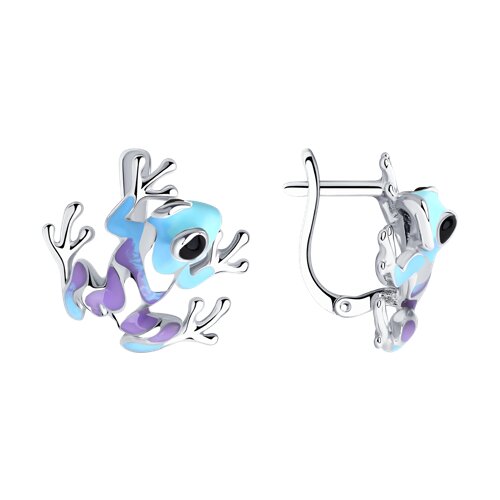 Серьги SOKOLOV - Серебро 925, Эмаль (арт. 94022936)