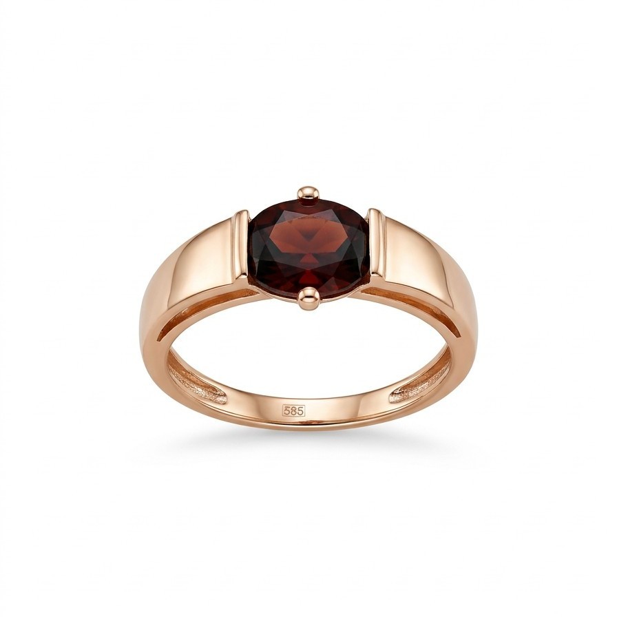 Кольцо ЮФ Династия - Золото 375, Гранат (арт. 026641-5350)