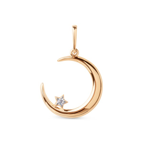 Подвеска ЮФ Династия - Золото 375, Фианит (арт. 106318-5102)