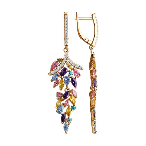 Серьги SOKOLOV - Серебро 925, Фианит (арт. 93022424)