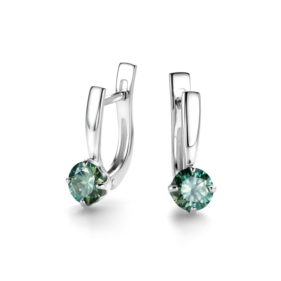 Серьги Дар - Серебро 925, Муассанит (арт. С-5211рс16139)