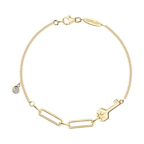 Браслет SOKOLOV - Серебро 925, Фианит (арт. 93050191)