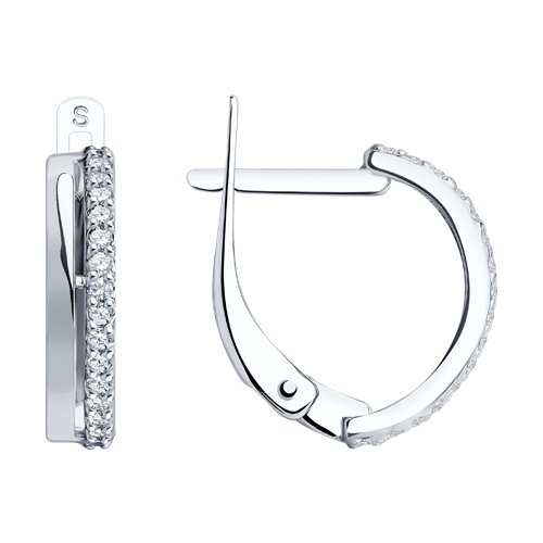 Серьги SOKOLOV - Золото 585, Фианит (арт. 027125-3)