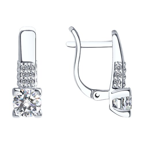 Серьги SOKOLOV - Серебро 925, Фианит (арт. 94025661)