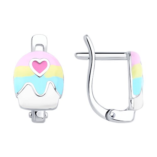 Серьги Diamant - Серебро 925, Эмаль (арт. 94-120-02193-1)