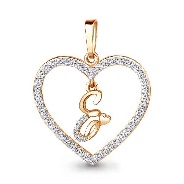 Подвеска Аквамарин - Серебро 925, Фианит (арт. 24687А.6)