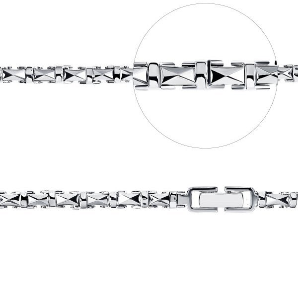 Браслет Platinum Lab. - Платина 950 (арт. ПБ-014-02)