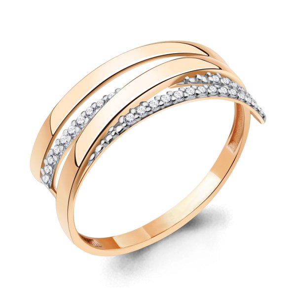 Кольцо Аквамарин - Золото 375, Фианит (арт. 67873А.8)