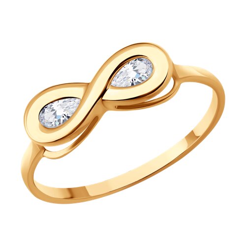 Кольцо Diamant - Золото 585, Фианит (арт. 51-110-01280-1)