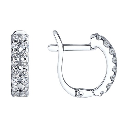 Серьги SOKOLOV - Серебро 925, Фианит (арт. 94021914)