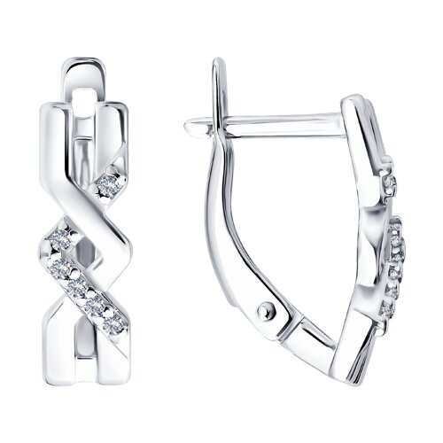 Серьги SOKOLOV - Серебро 925, Фианит (арт. 94027533)