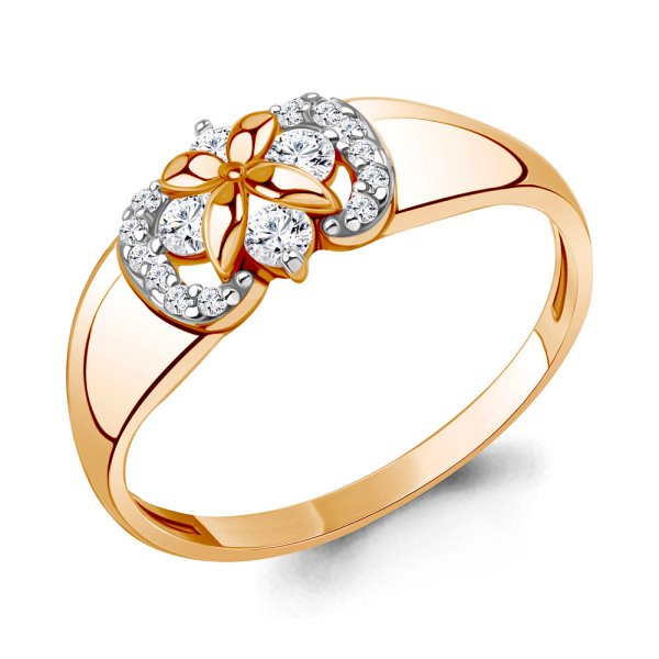 Кольцо Аквамарин - Золото 375, Фианит (арт. 68288А.8)