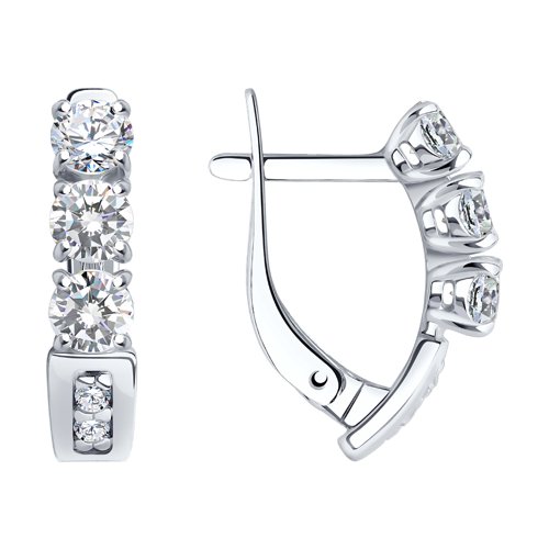 Серьги SOKOLOV - Серебро 925, Фианит (арт. 94022979)