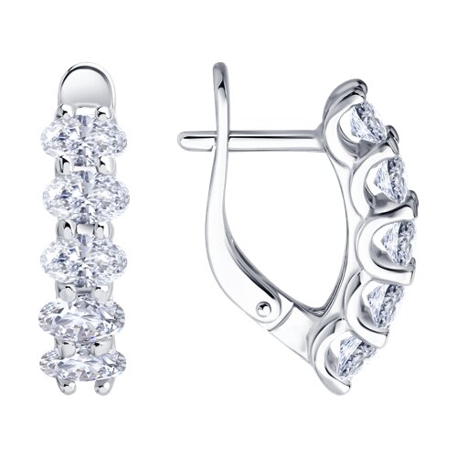 Серьги Diamant - Серебро 925, Фианит (арт. 94-120-00067-1)