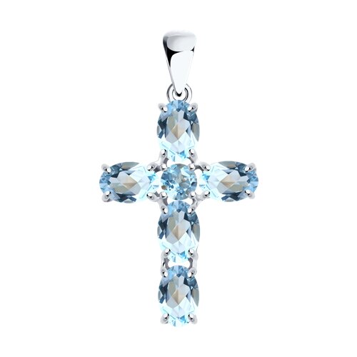 Подвеска SOKOLOV - Серебро 925, Топаз (арт. 92030745)