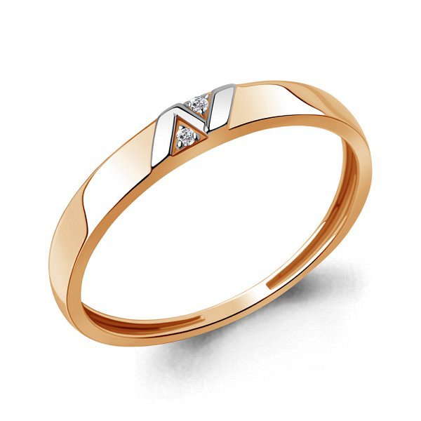 Кольцо Аквамарин - Золото 375, Фианит (арт. 600700.8)