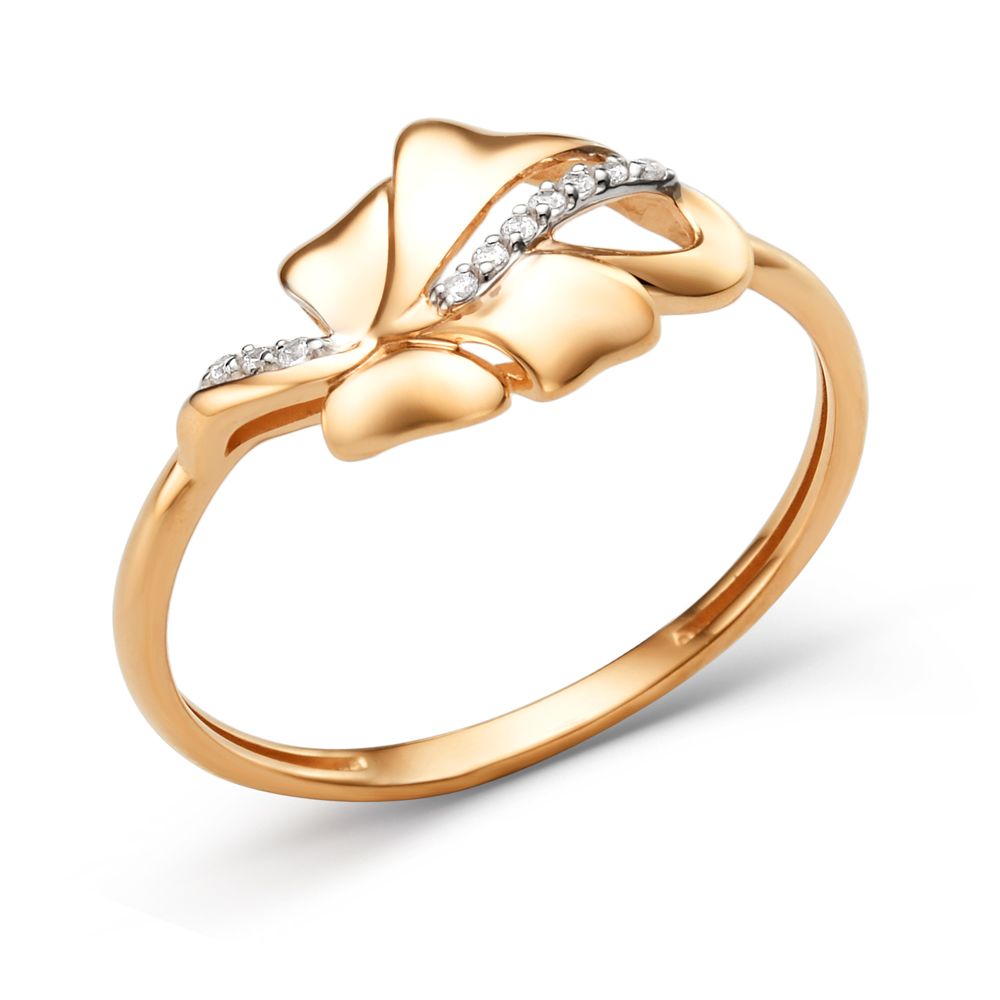 Кольцо ЮФ Династия - Золото 585, Фианит (арт. 001221-1102)