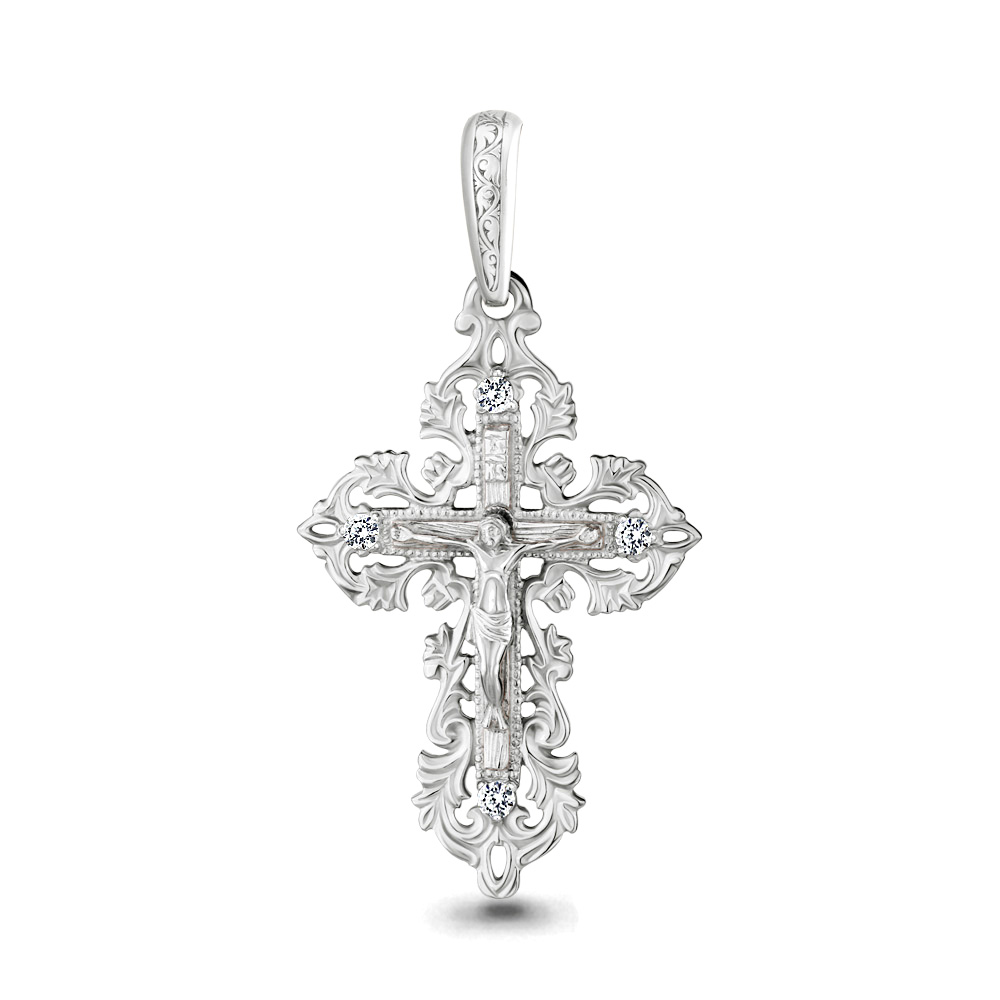 Подвеска Аквамарин - Серебро 925, Фианит (арт. 20480А.5)