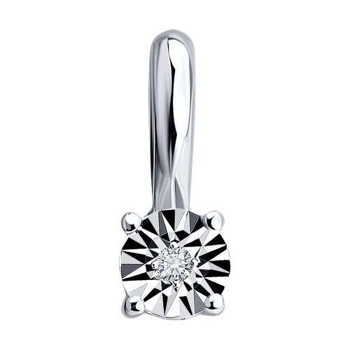 Подвеска SOKOLOV - Серебро 925, Бриллиант (арт. 87030068)