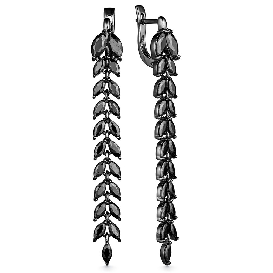 Серьги Дар - Серебро 925, Фианит (арт. С-3791чрс216)