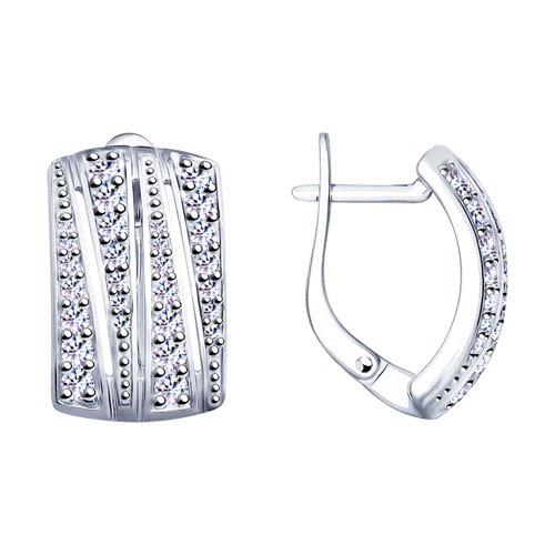 Серьги SOKOLOV - Серебро 925, Фианит (арт. 94022821)