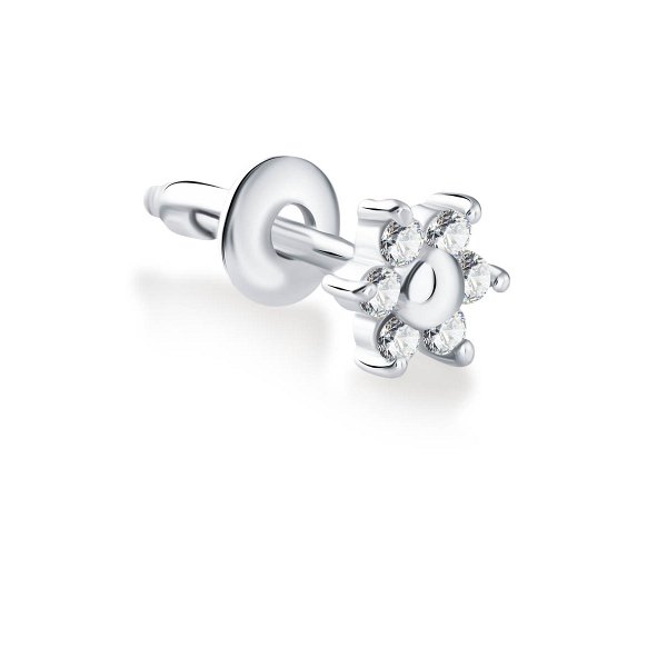 Серьга Галатея - Серебро 925, Фианит (арт. 3008.1)