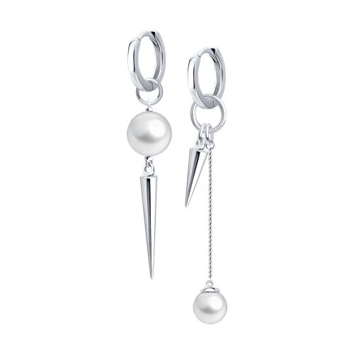 Серьги SOKOLOV - Серебро 925, Жемчуг имитация (арт. 94027539)