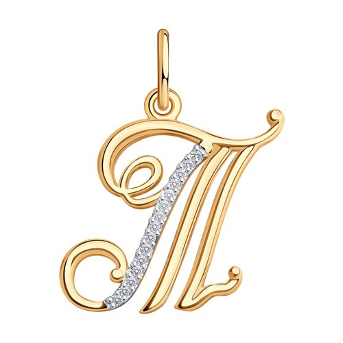 Подвеска SOKOLOV - Золото 585, Фианит (арт. 034541)