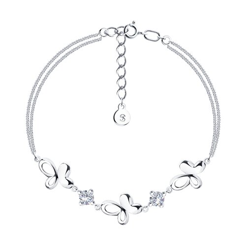 Браслет SOKOLOV - Серебро 925, Фианит (арт. 94050043)