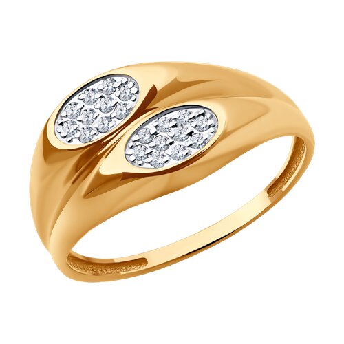 Кольцо SOKOLOV - Золото 585, Фианит (арт. 019443)