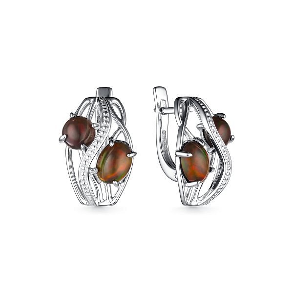 Серьги Дар - Серебро 925, Опал (арт. С-5054рк11716)
