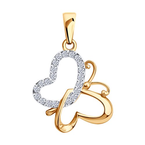 Подвеска SOKOLOV - Золото 585, Фианит (арт. 036819)