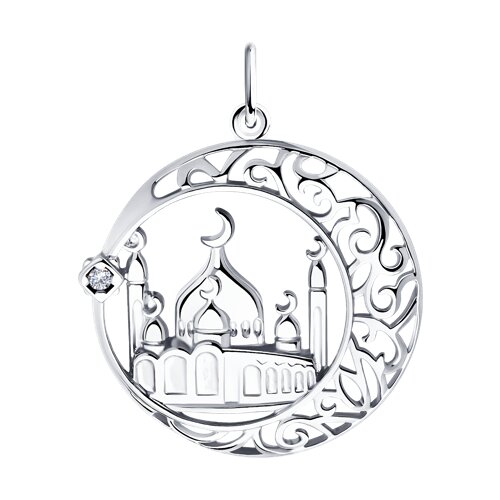 Подвеска SOKOLOV - Серебро 925, Фианит (арт. 94032898)