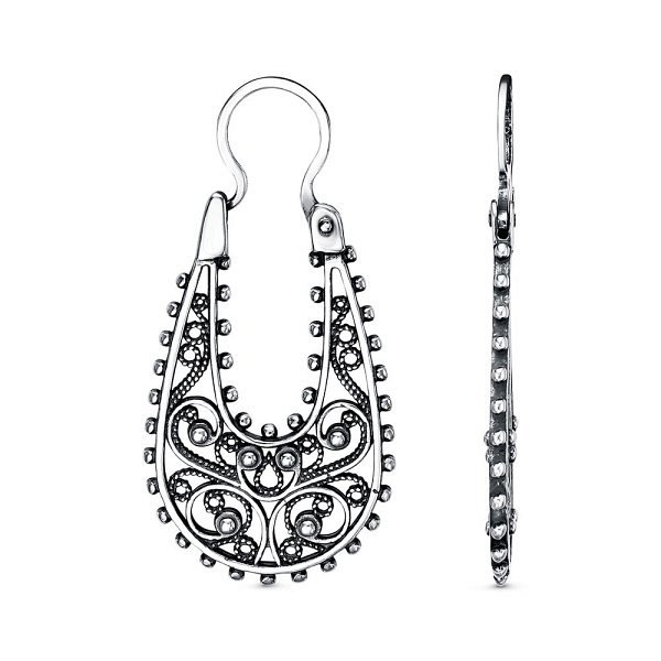 Серьги Красная пресня - Серебро 925 (арт. 33013812)