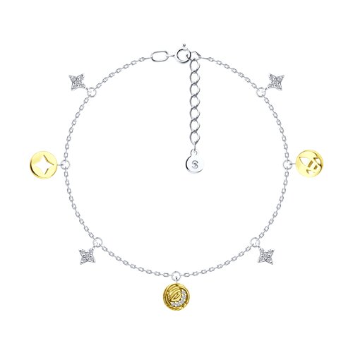 Браслет SOKOLOV - Серебро 925, Фианит (арт. 94050434)